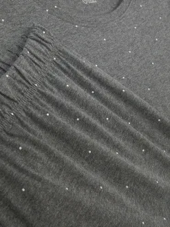 Pyjama à Manches Courtes En Jersey Imprimé
