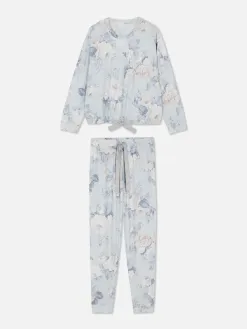 Pyjama à Manches Longues Et Détail Nœud