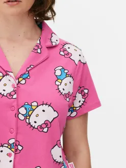Pyjama Chemise Et Short 50e Anniversaire Hello Kitty
