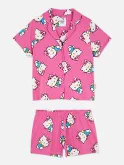 Pyjama Chemise Et Short 50e Anniversaire Hello Kitty