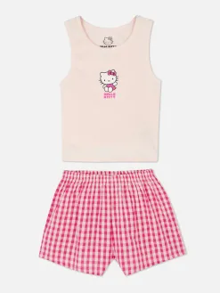 Pyjama Débardeur Et Short Hello Kitty 50e Anniversaire