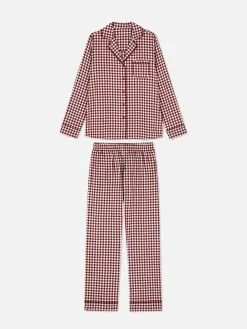 Pyjama En Flanelle à Manches Longues