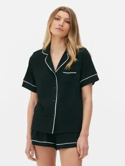 Pyjama En Jersey à Manches Courtes