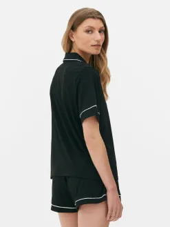 Pyjama En Jersey à Manches Courtes