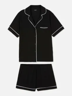 Pyjama En Jersey à Manches Courtes