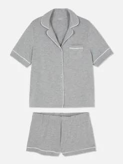 Pyjama En Jersey à Manches Courtes
