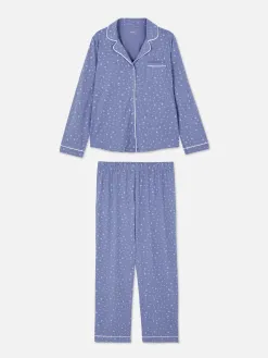 Pyjama Long Boyfriend à Motif