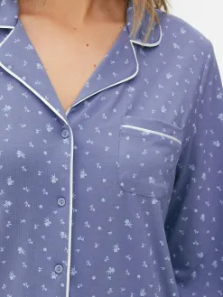 Pyjama Long Boyfriend à Motif