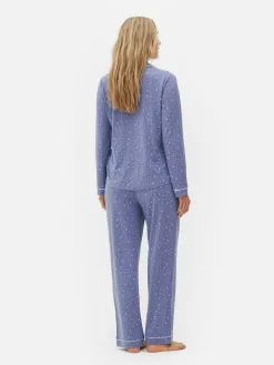 Pyjama Long Boyfriend à Motif