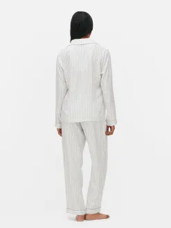 Pyjama Long Boyfriend à Rayures