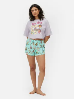 Pyjama Short Graphique Nickelodeon Années 90