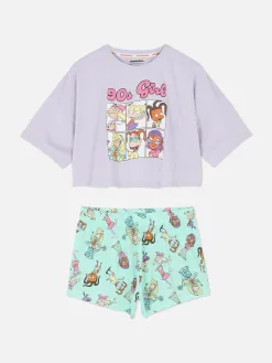 Pyjama Short Graphique Nickelodeon Années 90