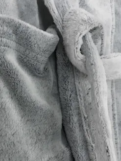 Robe De Chambre Mi-longue Duveteuse