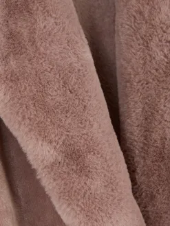 Robe De Chambre Mi-longue Duveteuse