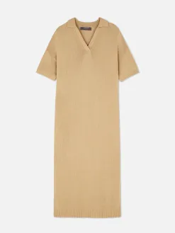 Robe Mi-longue Avec Col En V