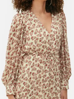 Robe Mi-longue Boho à Col En V