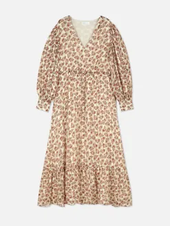 Robe Mi-longue Boho à Col En V