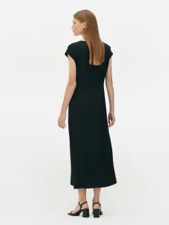 Robe Mi-longue En Satin The Edit