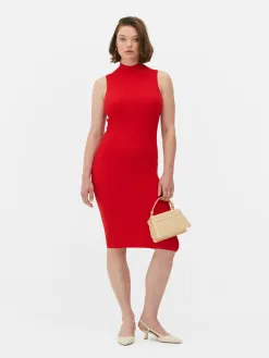 Robe Mi-longue Sans Manches En Maille