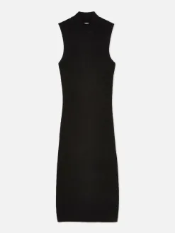 Robe Mi-longue Sans Manches En Maille