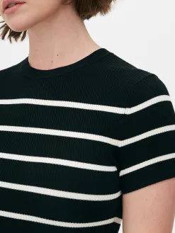 Robe-pull Mi-longue à Manches Courtes