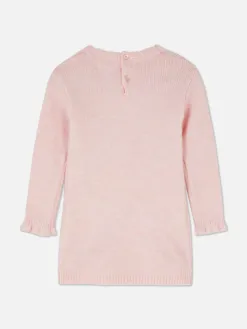 Robe-pull Tricotée à Motif Lapin Et Collants