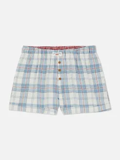 Short De Pyjama En Flanelle à Carreaux