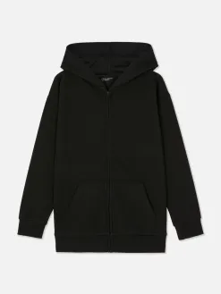 Sweat à Capuche Zippé Texturé Ado