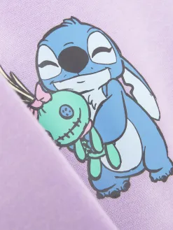 Sweat-shirt à Col Ras-du-cou Disney Stitch & Angel