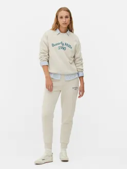Sweat-shirt à Col Ras-du-cou Avec Message