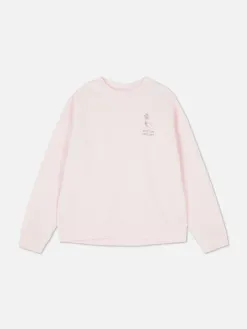 Sweat-shirt à Col Ras-du-cou Avec Message
