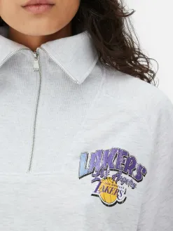 Sweat-shirt à Col Zippé NBA Los Angeles Lakers à Coordonner