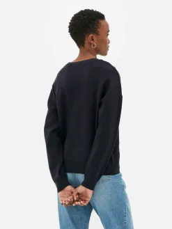 Sweat-shirt à Message Sur Le Devant