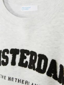 Sweat-shirt à Message Sur Le Devant