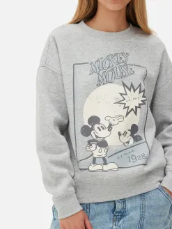 Sweat-shirt à Motif Esquisse Disney Mickey Mouse