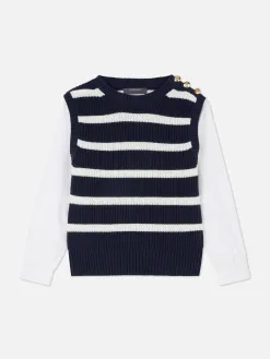 Tenue Deux-en-un Débardeur En Tricot Et Chemise