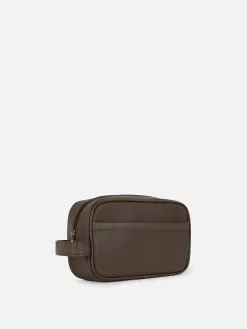 Trousse De Toilette En Simili Cuir