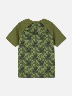 T-shirt à Logo Minecraft Pixel