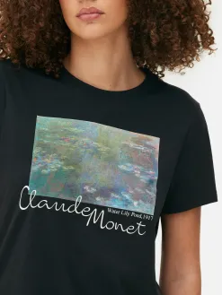 T-shirt à Manches Courtes Claude Monet