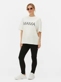 T-shirt à Message Maternité