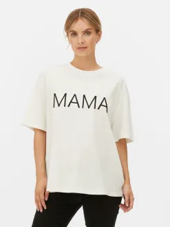 T-shirt à Message Maternité