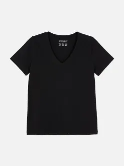 T-shirt Coupe Regular à Col En V