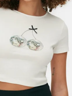 T-shirt Court Graphique