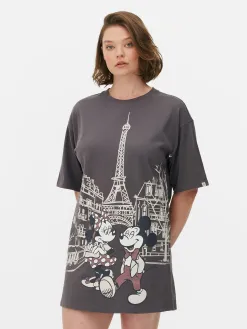 T-shirt De Nuit Disney Mickey Mouse Et Minnie Mouse