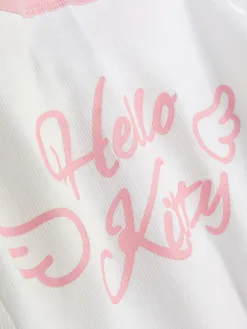 T-shirt De Pyjama Côtelé Hello Kitty