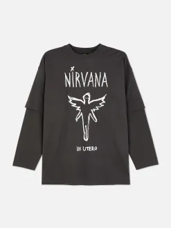 T-shirt Double épaisseur Nirvana