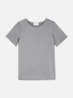 T-shirt En Satin à Manches Courtes The Edit