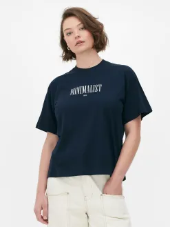 T-shirt Graphique à Coupe Décontractée