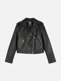 Veste Motard En Simili Cuir Essential