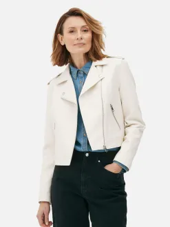 Veste Motard En Simili Cuir Essential